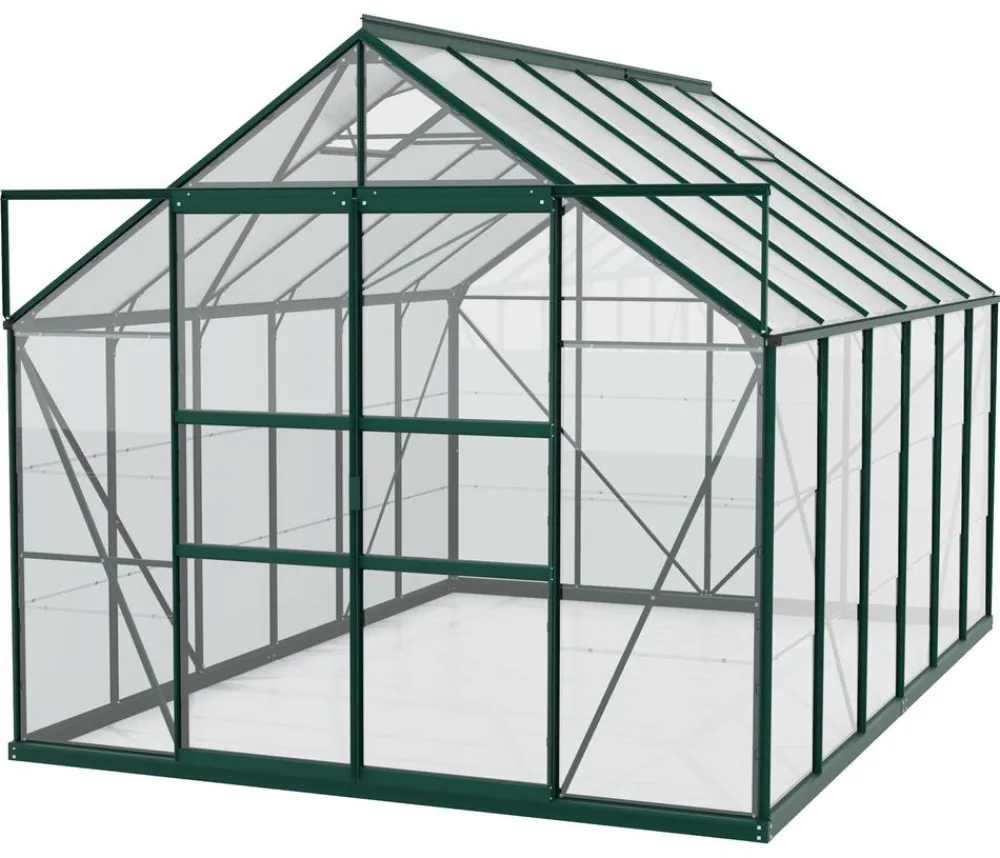 Vitavia Gewächshäuser > Gewächshaus Neptun Plus 9900 ESG/HKP, inkl. Stahlfundamentrahmen, ca. B257/H238/T383 cm