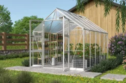 Vitavia Gewächshäuser - Gewächshaus Orbit 8300, ESG/NSG, inkl. Stahlfundamentrahmen Dunkelgrün