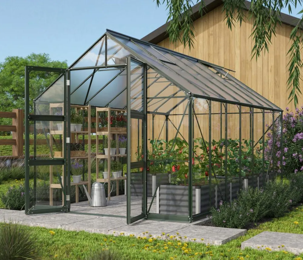 Vitavia Gewächshäuser > Gewächshaus Orbit 11500, ESG/HKP, inkl. Stahlfundamentrahmen