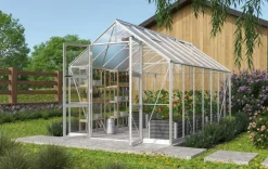 Vitavia Gewächshäuser - Gewächshaus Orbit 11500, ESG/HKP, inkl. Stahlfundamentrahmen Schwarz