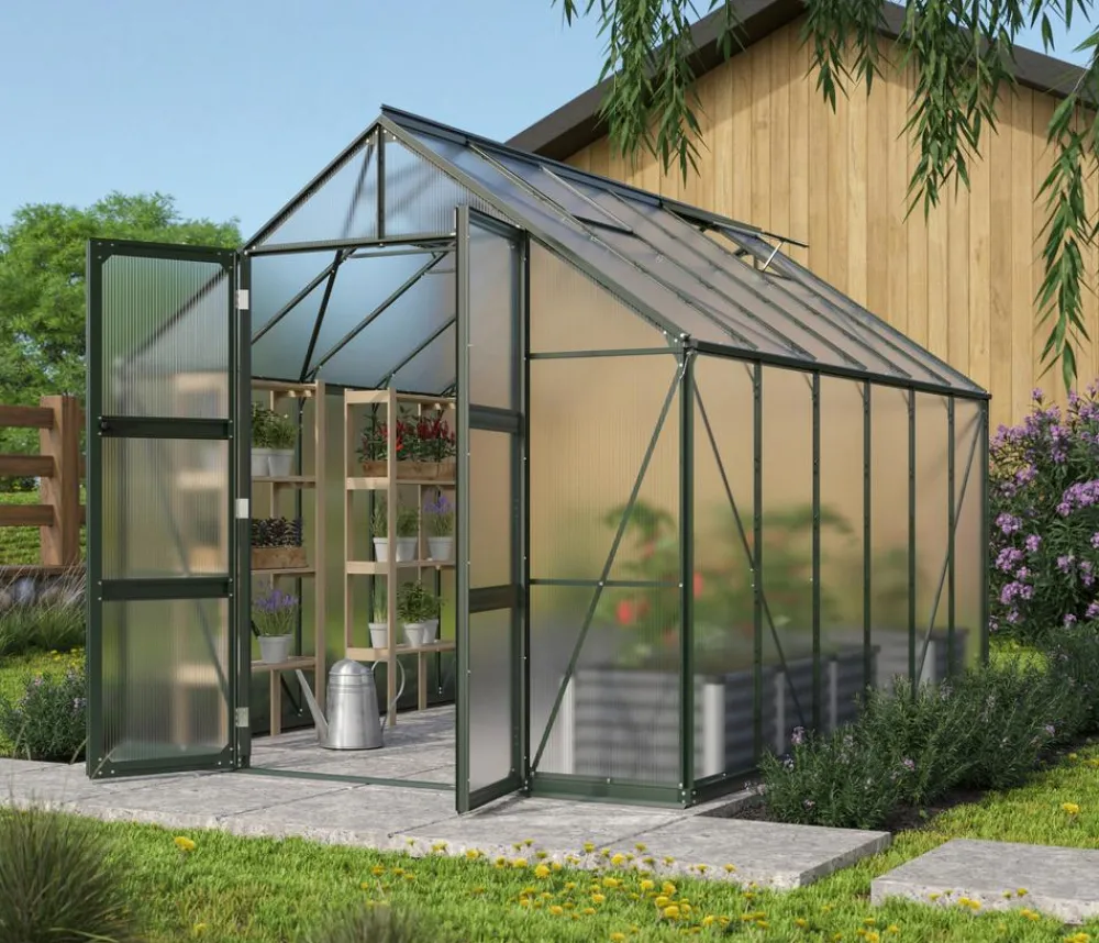 Vitavia Gewächshäuser > Gewächshaus Orbit 9900, HKP, inkl. Stahlfundamentrahmen