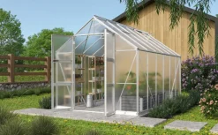 Vitavia Gewächshaus Orbit 9900, HKP, inkl. Stahlfundamentrahmen Silber Clearance