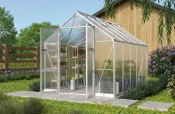 Vitavia Gewächshaus Orbit 8300, HKP, inkl. Stahlfundamentrahmen Dunkelgrün New