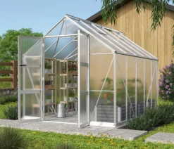 Vitavia Gewächshäuser - Gewächshaus Orbit 8300, HKP, inkl. Stahlfundamentrahmen Silber