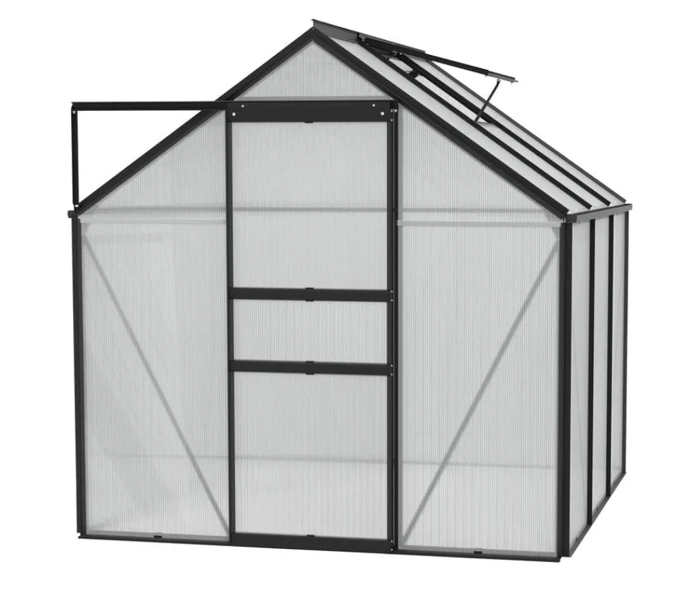 Vitavia Gewächshäuser - Gewächshaus Pollux 3800 HKP, ca. B195/H197/T195 cm Schwarz