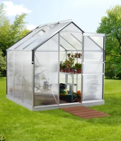 Vitavia Gewächshäuser - Gewächshaus Pollux 3800 HKP, ca. B195/H197/T195 cm Dunkelgrün