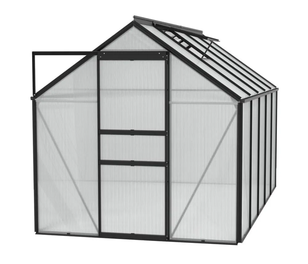 Vitavia Gewächshaus Pollux 6200 HKP, ca. B195/H197/T321 cm Schwarz Hot