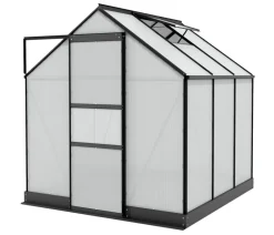 Vitavia Gewächshäuser > Gewächshaus Pontos 3800 HKP 4 mm, inkl. Stahlfundamentrahmen, ca. B195/H199/T207 cm