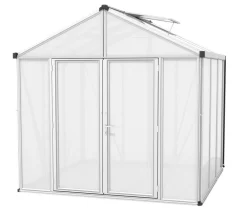 Vitavia Gewächshäuser - Gewächshaus Poseidon 6200 HKP, ca. B258/H250/T242 cm Silber