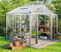 Vitavia Gewächshäuser > Gewächshaus Poseidon 6200 ESG/HKP, ca. B258/H250/T242 cm