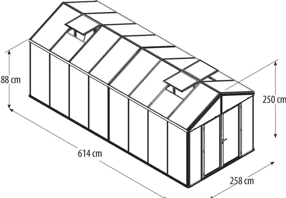 Vitavia Gewächshaus Poseidon 15700, HKP Silber Outlet