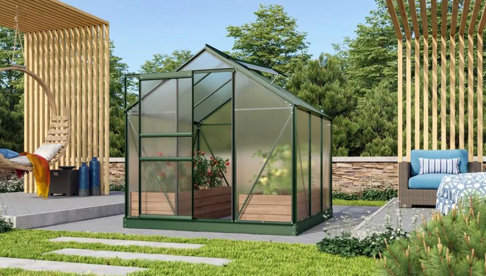 Vitavia Gewächshaus Primus 3800, HKP Dunkelgrün Discount