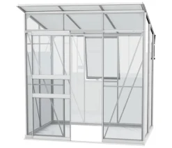 Vitavia Gewächshaus Prisma 3250 ESG/HKP, inkl. Stahlfundamentrahmen Silber New