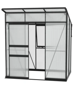 Vitavia Gewächshaus Prisma 3250 HKP, inkl. Stahlfundamentrahmen Schwarz