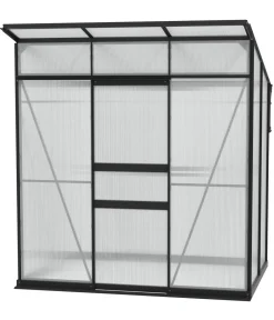 Vitavia Gewächshaus Prisma 3250 HKP, inkl. Stahlfundamentrahmen Schwarz
