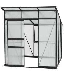Vitavia Gewächshaus Prisma 4450 HKP, inkl. Stahlfundamentrahmen Schwarz New