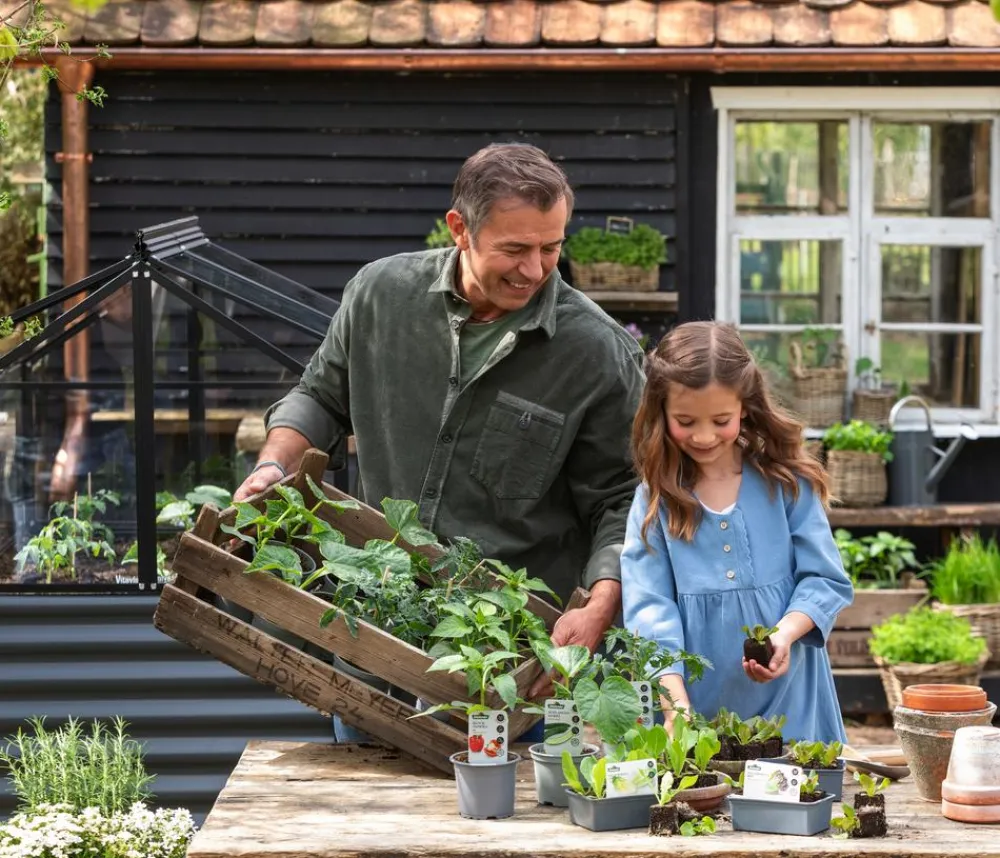 Vitavia Hochfrühbeet Kopenhagen, ca. B122/H135/T83 cm Dunkelgrau Discount