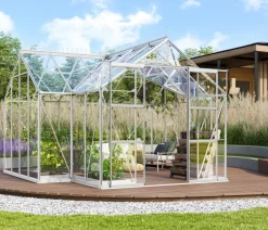 Vitavia Gewächshäuser > Orangerie Minerva ESG, inkl. Stahlfundamentrahmen, ca. B383/H254/T383 cm