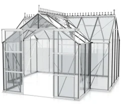 Vitavia Gewächshäuser > Orangerie Minerva ESG, inkl. Stahlfundamentrahmen, ca. B383/H254/T383 cm