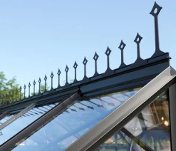 Vitavia Orangerie Minerva ESG, inkl. Stahlfundamentrahmen, ca. B383/H254/T383 cm Schwarz Hot
