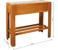 Wagner Hochbeete & Frühbeete - Holz-Hochbeet GreenBOX light, ca. B83/H70/T34,5 cm Braun
