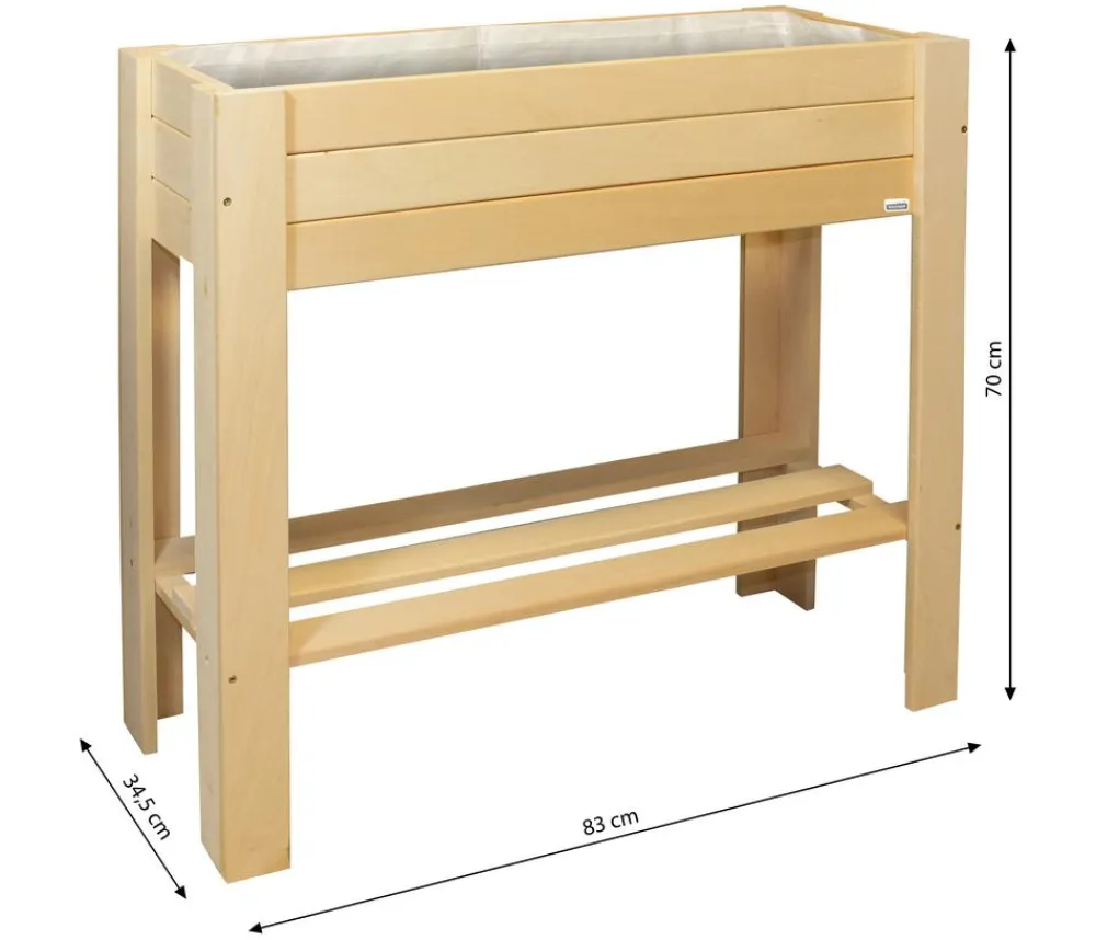 Wagner Holz-Hochbeet GreenBOX light, ca. B83/H70/T34,5 cm Natur Discount