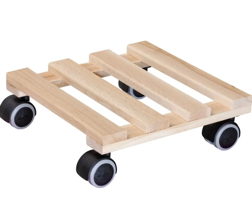 Wagner Rolluntersetzer > Multi-Pflanzenroller Buche, ca. B25/H8/T25 cm