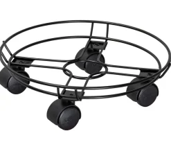 Wagner Rolluntersetzer - Pflanzenroller Draht, Ø 30 cm, Schwarz