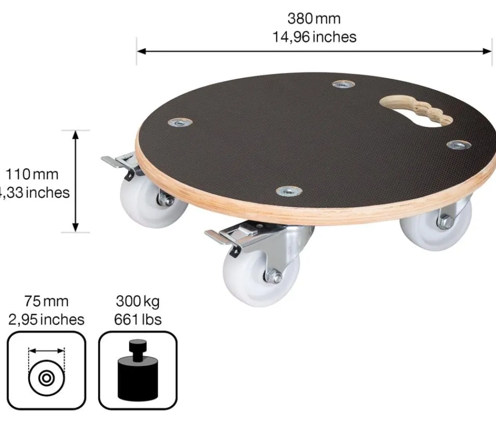 Wagner Rolluntersetzer > Pflanzroller MaxiGrip, Ø 38 cm