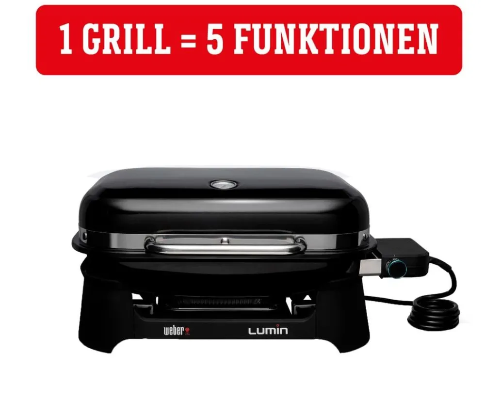 Weber Elektrogrill Lumin, ca. B66/H30,5/T48,5 cm Schwarz