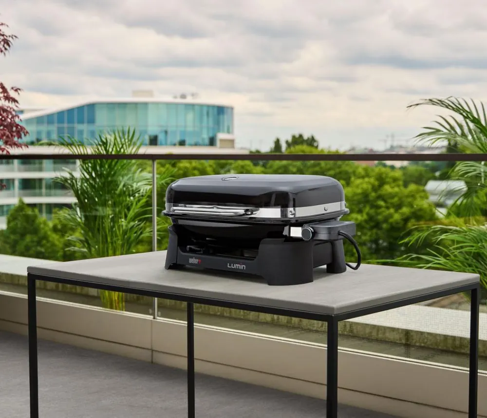 Weber Elektrogrill Lumin, ca. B66/H30,5/T48,5 cm Schwarz