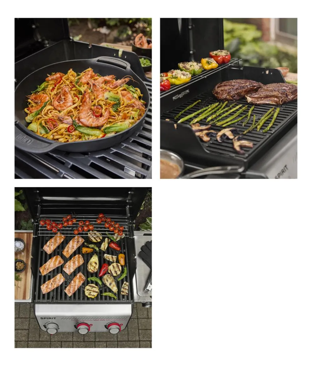 Weber Gasgrills - Gasgrill Spirit E-335 GBS, ca. B123/H117/T67,5 cm Schwarz