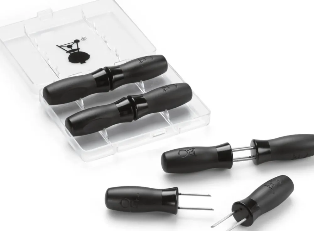 Weber Grillbesteck & -Handschuhe|Grillzubehör - Maiskolbenhalter-Set, 8-teilig