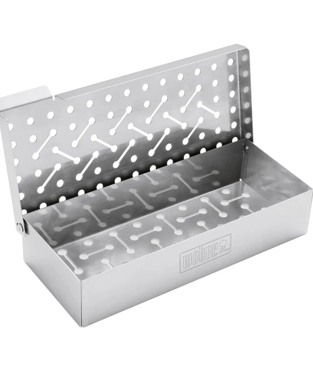 Weber Räucherbox Universal, ca. B11,9/H5/T24,6 cm Silber Best