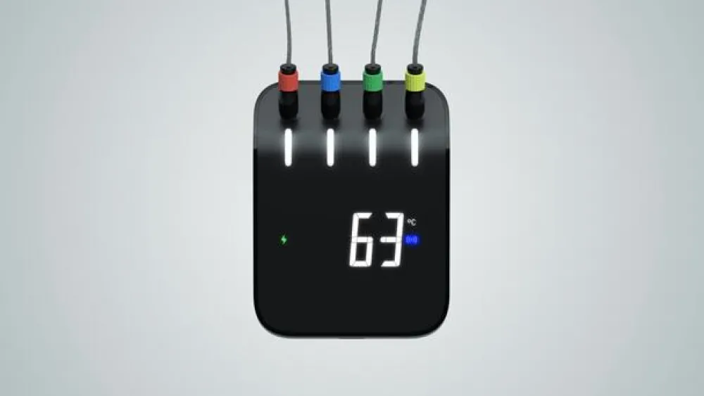 Weber Thermometer Connect Smart Grilling Hub Schwarz Hot