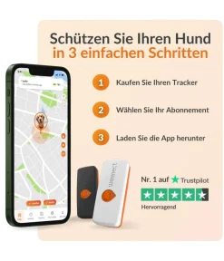 Weenect XS GPS-Tracker für Hunde, ca. B6,05/H2,45/T1,5 cm Schwarz Outlet