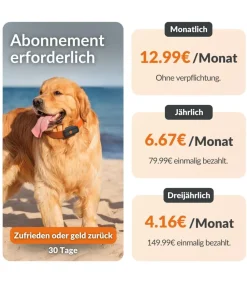 Weenect XS GPS-Tracker für Hunde, ca. B6,05/H2,45/T1,5 cm Schwarz Outlet