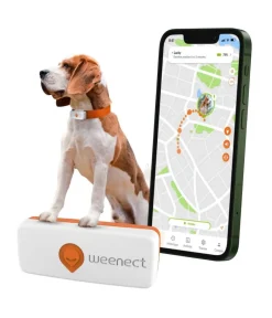 Weenect Mehr Hundezubehör - XS GPS-Tracker für Hunde, ca. B6,05/H2,45/T1,5 cm Weiß