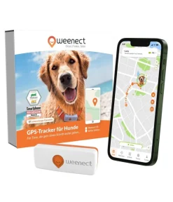 Weenect Mehr Hundezubehör - XS GPS-Tracker für Hunde, ca. B6,05/H2,45/T1,5 cm Weiß