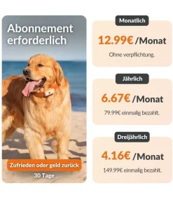Weenect Mehr Hundezubehör - XS GPS-Tracker für Hunde, ca. B6,05/H2,45/T1,5 cm Weiß