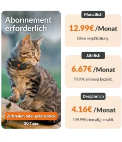 Weenect Mehr Katzenzubehör > XS GPS-Tracker für Katzen, ca. B6,05/H2,45/T1,5 cm