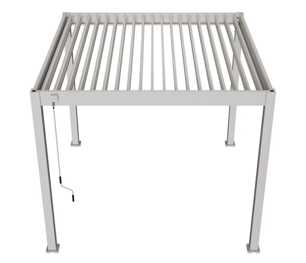 Weide Classic Pergola Alu-Stahl, ca. B300/H255/T300 cm Ivory Sand Discount