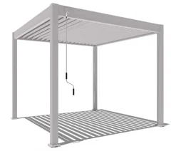 Weide Classic Pergola Alu-Stahl, ca. B300/H255/T300 cm Ivory Sand Discount