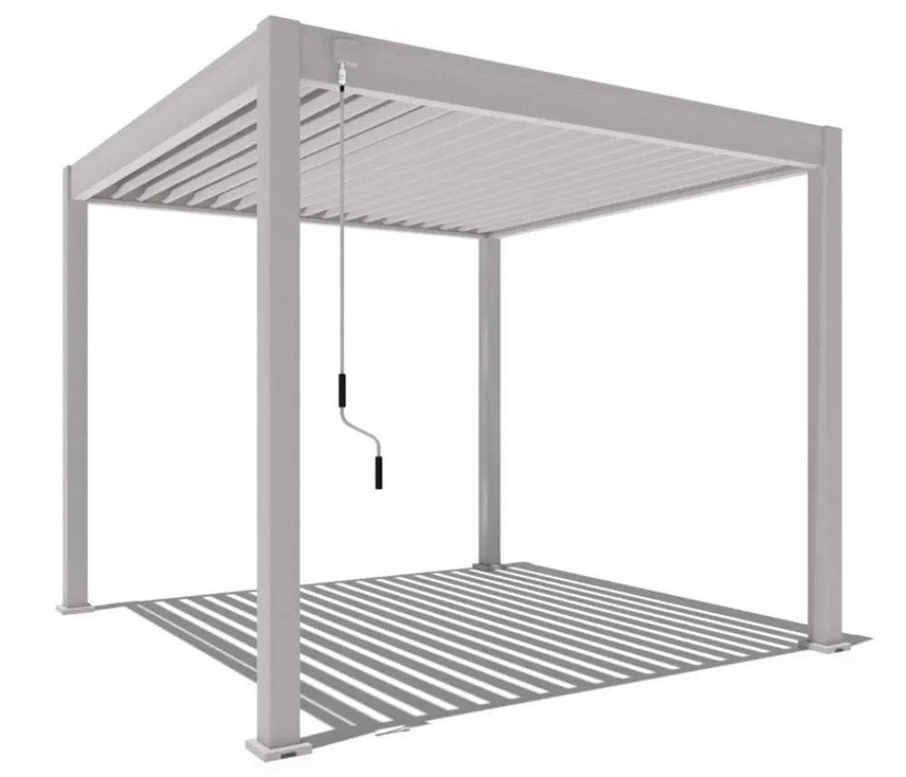 Weide Classic Pergola Alu-Stahl, ca. B300/H255/T300 cm Ivory Sand Discount