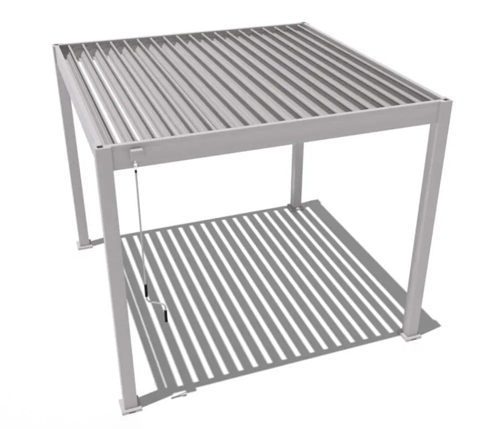Weide Classic Pergola Alu-Stahl, ca. B300/H255/T300 cm Ivory Sand Discount