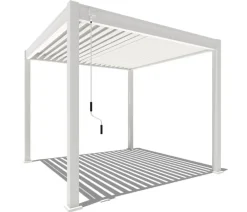 Weide Pergolen - Classic Pergola Alu-Stahl, ca. B300/H255/T300 cm Weiß