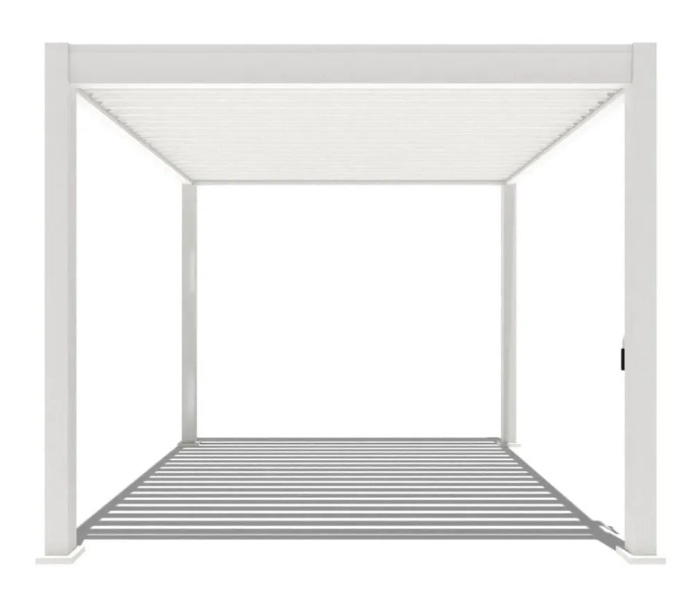 Weide Pergolen - Classic Pergola Alu-Stahl, ca. B300/H255/T300 cm Weiß