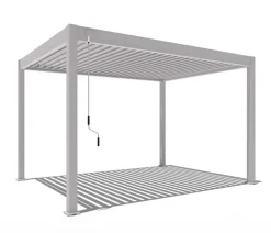 Weide Classic Pergola 3x4 Alu-Stahl, ca. B400/H255/T300 cm Ivory Sand Discount
