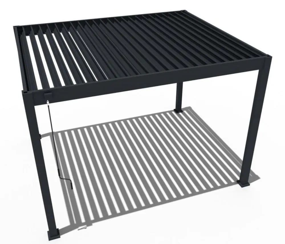 Weide Classic Pergola 3x3,6 Alu-Stahl, ca. B360/H255/T300 cm Anthrazit Clearance