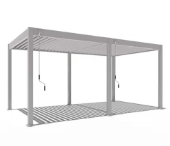 Weide Classic Pergola 3x5,3 Alu-Stahl, ca. B530/H255/T300 cm Ivory Sand New